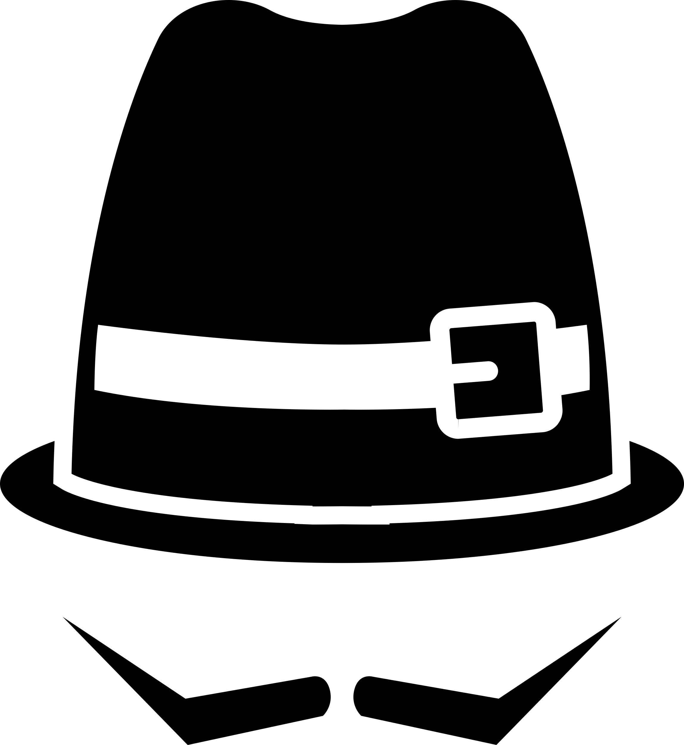Hat And Moustache Contour Svg Vector Free Vectors
